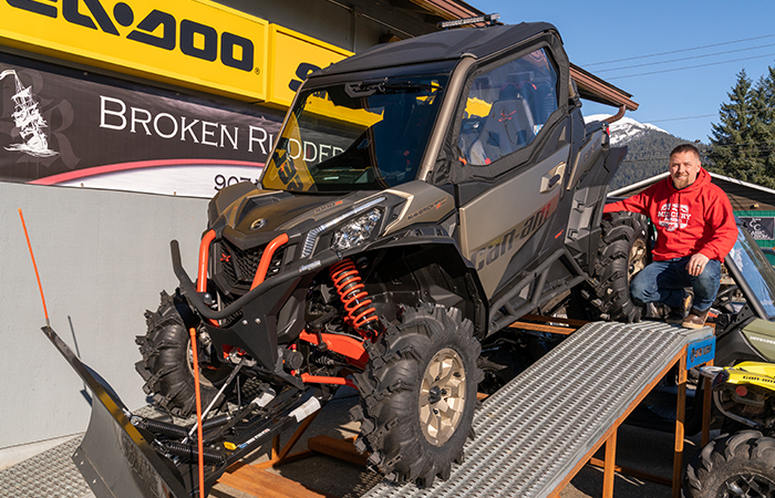 darrin with can am in juneau alaska