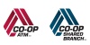 co op logos for ATM and Shared Branching