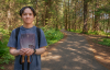 ausin on a trail in juneau alaska