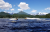 JET SKIIS ON THE WATER IN AUKE LAKE JUNEAU ALASKA