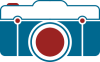 VECTOR OF CAMERA IN BLUE AND RED