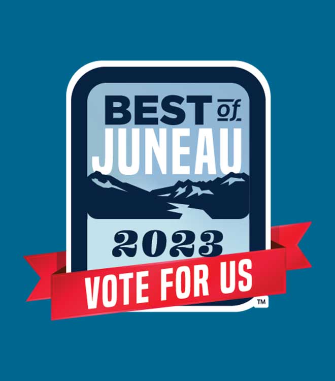 Best of Juneau 2023 logo Vote For Us Today